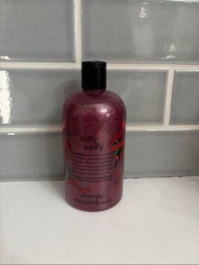 Philosophy HOLLY & JOLLY Shower Gel Shampoo Bubble Bath 16oz New Sealed